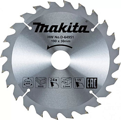 Диск пильный по дереву 190*30*2.2 мм 24Т MAKITA STANDARD/D-64951