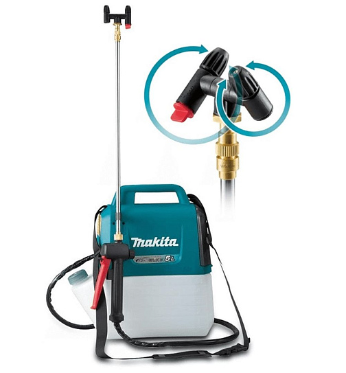 Опрыскиватель аккумуляторный MAKITA DUS054Z (BL-Motor,18В/LXT,0.3бар,бак5л,без акк.и з/у): фото 4