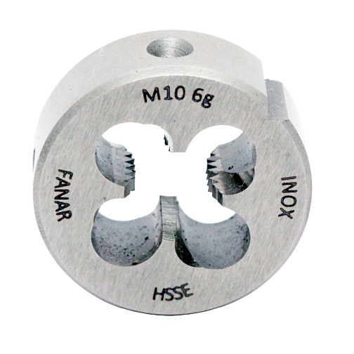 Плашка М10х1,5 осн. по нержавеющей стали 6g HSSE INOX DIN-22568 F-R (N2-188001-0100): фото 1