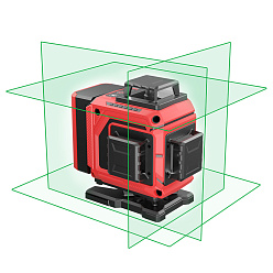 Нивелир лазерный CONDTROL PLANO 4D (GreenBeam,30/60м,±0,3мм/м,аккумуляторы,набор,кейс)1-2-474