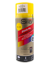 Краска эмаль аэрозольная ЖЕЛТАЯ глянцевая (Sila HOME Max Paint) 520 мл. RAL 1018