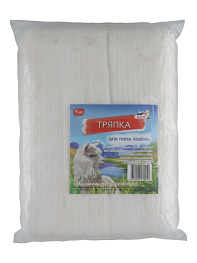 Тряпка для пола "АЛЬПАК" (60x80), хлопок серый
