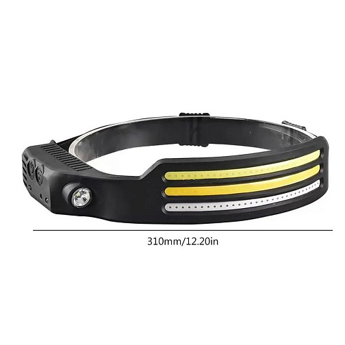 Фонарь аккумуляторный налобный светодиодный 5 Вт LED + 3Вт: фото 2