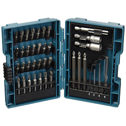 Набор инструмента MAKITA (38предметов:сверла,биты/головки,кейс)/B-54106