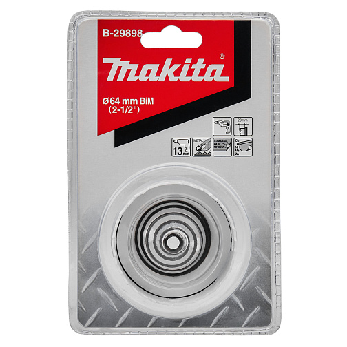 Коронка Bi-Metal HSS 64x20мм для листового металла MAKITA/B-29898: фото 2