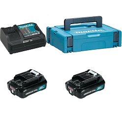 Набор MAKITA PSK MKP1SA122 (CXT,12В,2.0Ач-2 шт.+DC10SB+кейсMAKPAC1)/197658-5 **