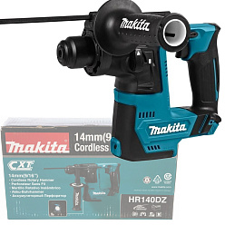 Перфоратор аккумуляторный MAKITA HR140DZ (12В/CXT,SDS-Plus,1.0Дж,2режима,без акк)