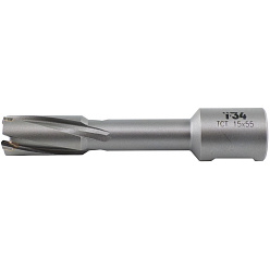 Сверло корончатое D 15х55 мм тв.сп. TCT-Pro хв.Weldon 3/4(19мм) Т34