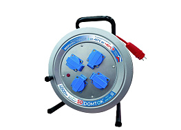 Удлинитель 50 метров, КГ 3х2,5 (4 розетки мет. барабан 5 кВт) "DOMTOK" 2590