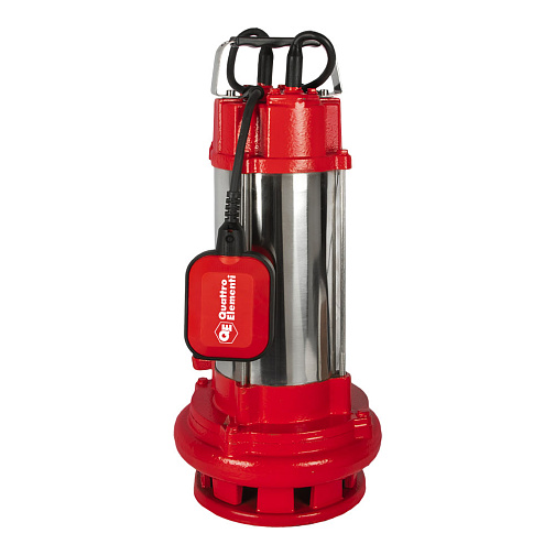 Насос погружной дренажный фекальный QUATTRO ELEMENTI SEWAGE 2500F Ci Prof (2500Вт,450л/мин,H=28м,автомат,чугун+нерж)/909-068: фото 2