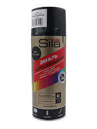 Краска эмаль аэрозольная ЧЕРНАЯ МАТОВАЯ (Sila HOME Max Paint) 520 мл. RAL 9005
