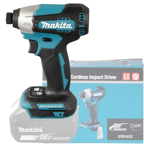 Шуруповерт аккумуляторный ударный MAKITA DTD157Z (BL-Motor,18В/LXT,1/4