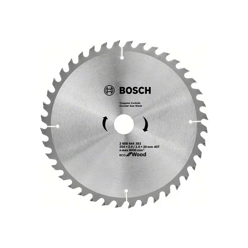 Диск пильный по дереву 254*30*40T BOSCH ECO Wood/2608644383: фото 1