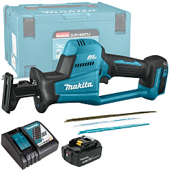 Пила сабельная аккумуляторная MAKITA DJR189RTJ (BL-Motor,18В,2*5.0Ач/LXT,рез255мм,кейс+полотна) **