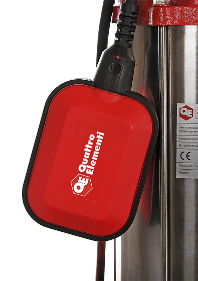 Насос погружной дренажный фекальный QUATTRO ELEMENTI SEWAGE 1700F Ci (1700Вт,500л/мин,H=18м)/910-188: фото 4