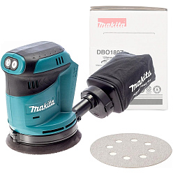 Машина эксцентриковая аккумуляторная MAKITA DBO180Z (18В,Li-Ion,125мм,без акк.) **