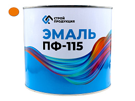 Краска эмаль ПФ-115 ОРАНЖЕВАЯ (банка 2,5 кг, 1.79л.) ГОСТ