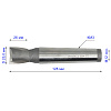 Фреза шпоночная к/х D 25,0 мм КМ3 Р6М5 2235-0065 Кит: миниатюра фото 2