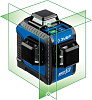 Нивелир лазерный ЗУБР КРЕСТ 3D (GreenBeam,20/70м,±0.3мм/м,4хАА/USB-C)/34909: миниатюра фото 1