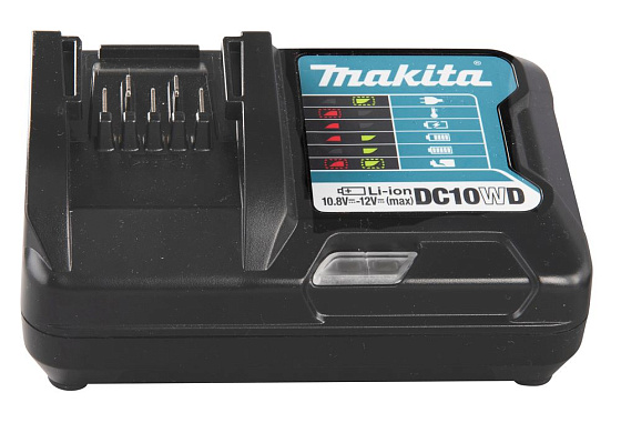 Устройство зарядное MAKITA DC10WD (10.8-12В,CXT,для слайдеров,стандарт)/630980-2 (замена 199398-1): фото 1