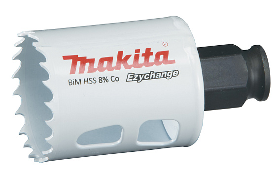 Коронка Bi-Metal HSS-Co MAKITA Ezychange (40мм/L-44мм,нержавейка,сталь,цв.мет,ПВХ,дерево)/E-03779: фото 1