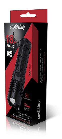 Фонарь аккумуляторный переносной светодиодный 18 Вт CREE XHP-50 (SBF-30-K Smartbuy: фото 4