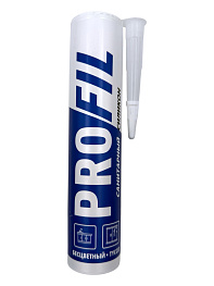 Герметик санитарный, бесцветный (270мл) SOUDAL PROFIL 124253