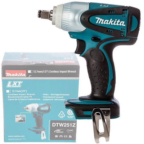 Гайковерт ударный аккумуляторный MAKITA DTW251Z (18В/LXT,1/2