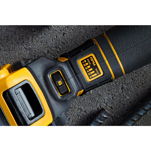 Машина углошлифовальная аккумуляторная DeWALT DCG416VSN (BL-Motor,18В/XR,125мм,без акк.из/у): фото 5