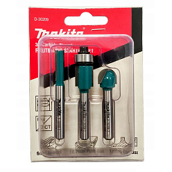 Набор фрез по дереву MAKITA D-30209 блистер-3штуки