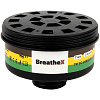 Фильтр противогазовый 4031 BreatheX A2E2K2 от органических, кислых газов и аммиака, на резьбе 40мм: миниатюра фото 1