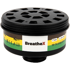 Фильтр противогазовый 4031 BreatheX A2E2K2 от органических, кислых газов и аммиака, на резьбе 40мм