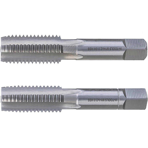 Метчик маш/руч М14х2,0 осн. (к-т 2шт) 6H HSS DIN-352/2 H-Tools (230140TXHT-2): фото 1