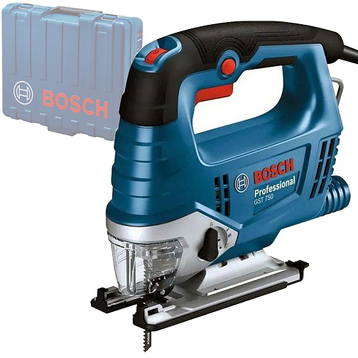 Лобзик BOSCH GST 750 (520Вт,75мм,800-3200об/мин,маятник,кейс)/06015B4121 **: фото 1