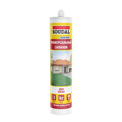 Герметик универсальный, бесцветный (280мл) SOUDAL 105905