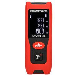 Дальномер лазерный CONDTROL Smart 30 (0.05-30м,±2мм,уровень,2x1,5В)/1-4-132