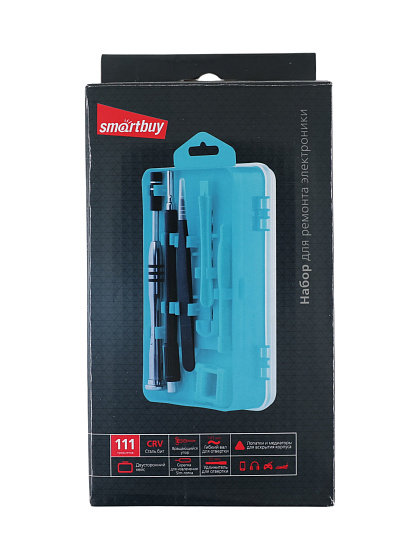Набор бит 111 шт., ст.CR-V, 98 бит,отв., пинц., Smartbuy tools (SBT-SCBS-111P1): фото 3
