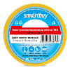 Изолента ПВХ 19 мм 20 метров ПРОФИ жёлто-зелёная Smartbuy: миниатюра фото 1