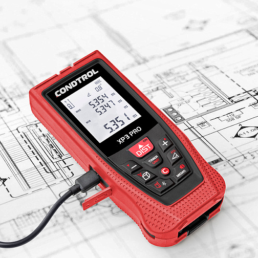 Дальномер лазерный CONDTROL XP3 Pro (0,05-120м,±1,5мм,уклономер,Bluetooth)/1-4-103: фото 3