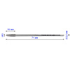 Метчик гаечный М 3х0,5 осн. 6H HSS NGMf F-R (F1-151001-0030): миниатюра фото 2