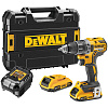 Аккумуляторная дрель-шуруповерт DeWALT DCD791D2 (BL-Motor,18B/2*2.0Ач/XR,65Нм,кейс) **: миниатюра фото 1