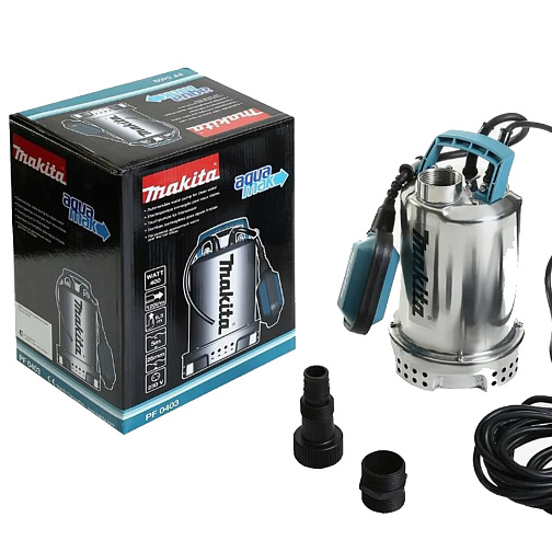 Насос погружной дренажный для чистой воды MAKITA PF0403 (400Вт,120л/мин,H=6.5м) **: фото 2