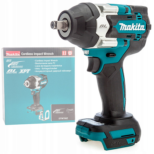 Гайковерт ударный аккумуляторный MAKITA DTW700Z (BL-Motor,18В/LXT,1/2