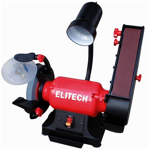 Точило ELITECH СТ 3015СЛ (300Вт,круг150*20*32мм,лента686х50ммсвет)/E2013.009.00: фото 1