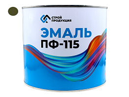 Краска эмаль ПФ-115 ЗАЩИТНАЯ (банка 2,5 кг, 1.79л.) ГОСТ