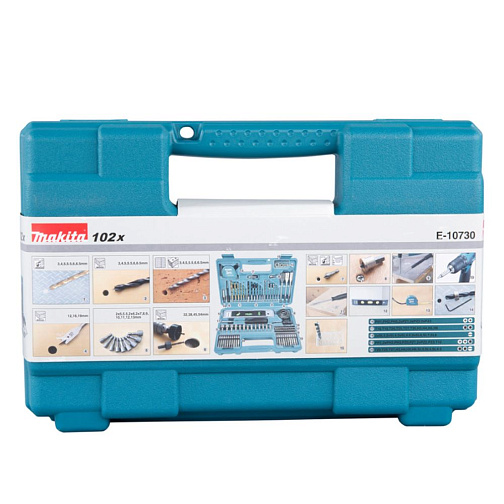 Набор инструмента MAKITA Basic (102предмета:сверла,биты,головки,инструменты,кейс)/E-10730: фото 3