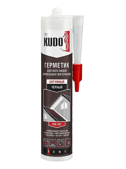Герметик битумный, кровельный ,черный (280мл) КУДО KSK 612: фото 1