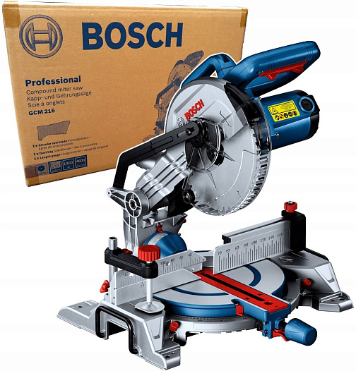 Пила торцовочная BOSCH GCM 216 (1300Вт,216х30мм,сечение60*123мм,лазер)/0601B33000 **: фото 5