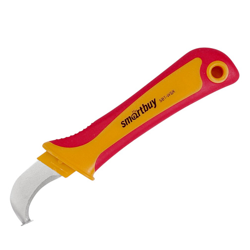 Нож для снятия изоляции с пяткой, 175 мм, нож электрика, Smartbuy Tools SBT-WSR-5: фото 1