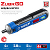 Отвертка аккумуляторная ЗУБР ZUBR GO PSD-4S (4.0В,2.0Ач/Li-Ion,0.3-5.0Нм,360об/мин,кейс+набор) **: миниатюра фото 3